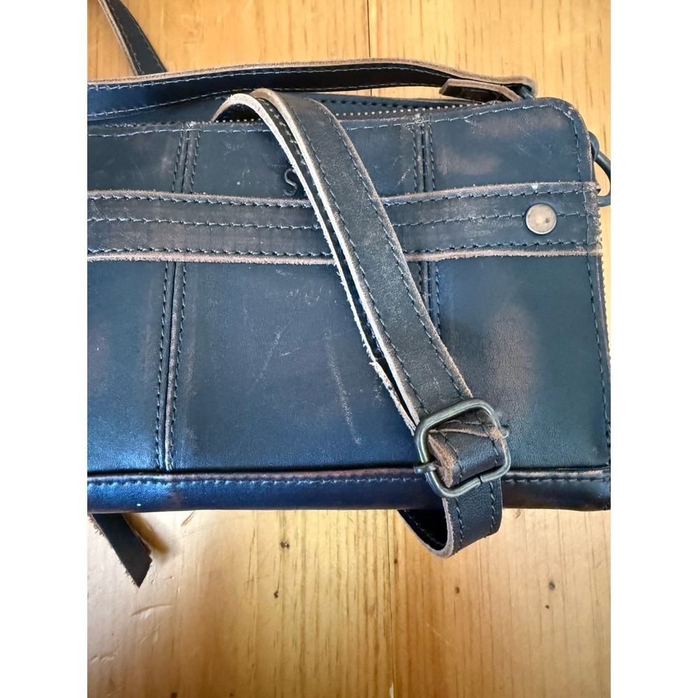 STS Ranchwear Distressed Brown Leather Wallet/Purse Crossbody Or Wristlet - Picture 13 of 14